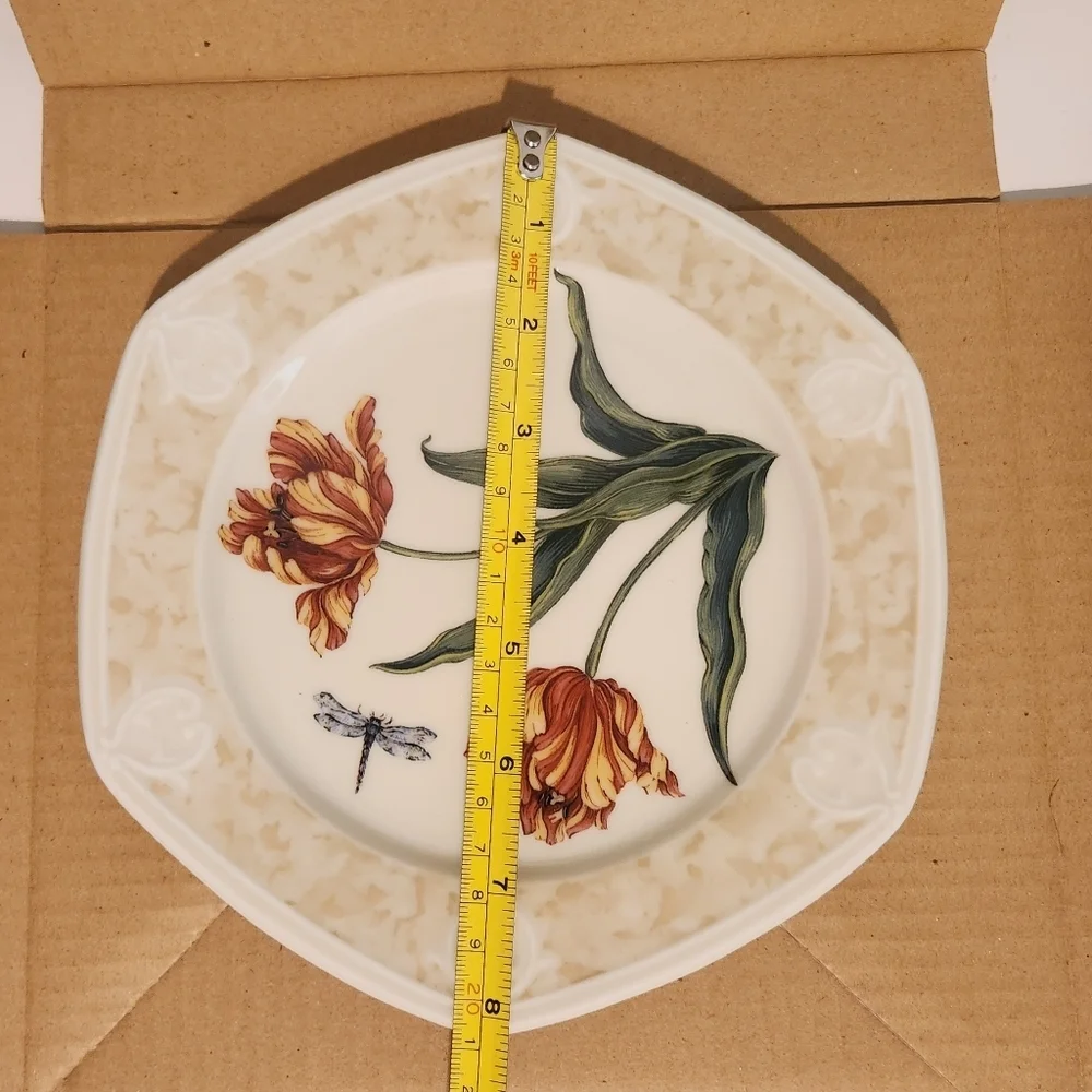 Brand New PartyLite “The Botanical Collection” Glazed Porcelain Dish Tul… - Picture 8 of 8